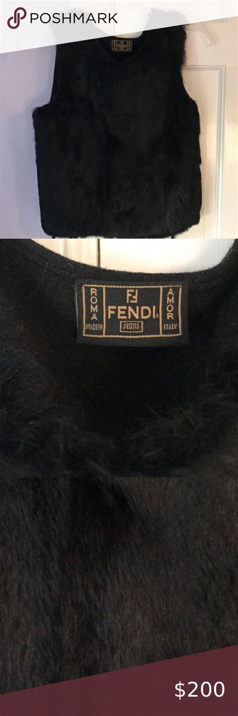 fendi woman vest|fendi brown mink vest sale.